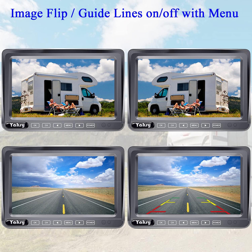 HD 1080P 7'' Monitor Bluetooth Backup Camera Kit W14749