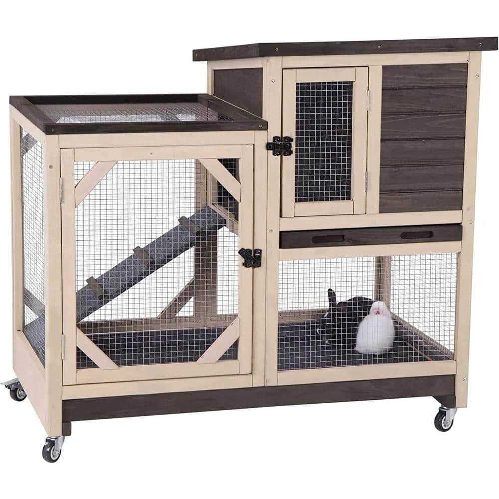Large Indoor Rabbit Hutch with Pull out Tray P99400