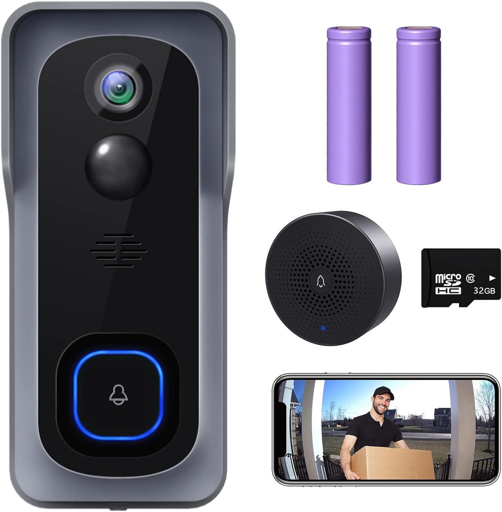 1080P HD Wireless Video Doorbell Camera with Chime O552