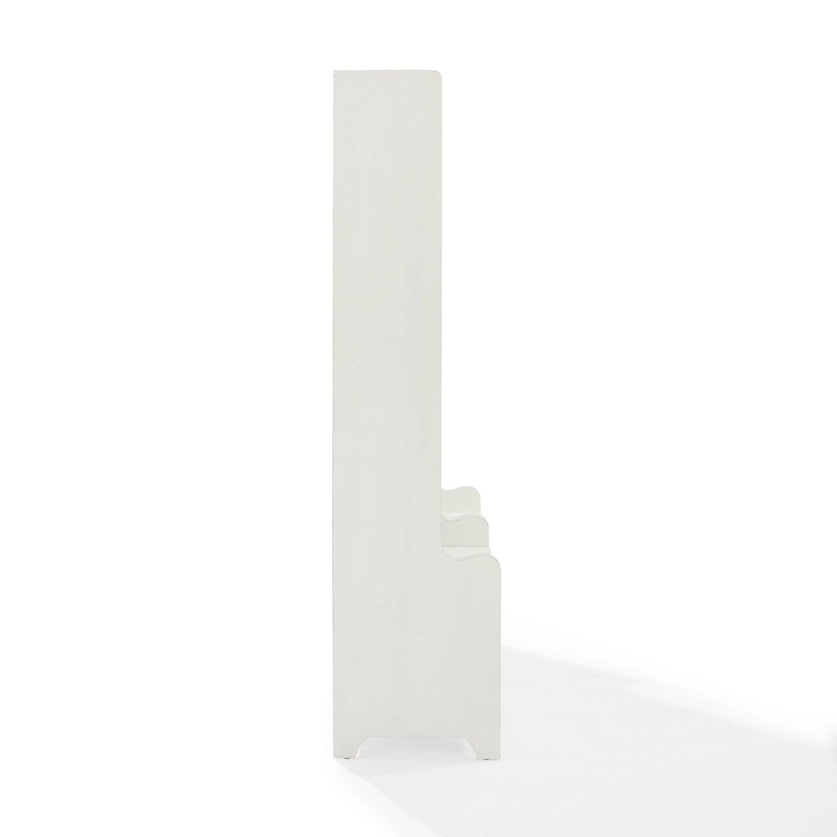 Distressed White Wood Hall Tree (Set of 2) L88315