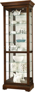 Cherry Bordeaux Seven Glass Shelves Curio Cabinet S783957