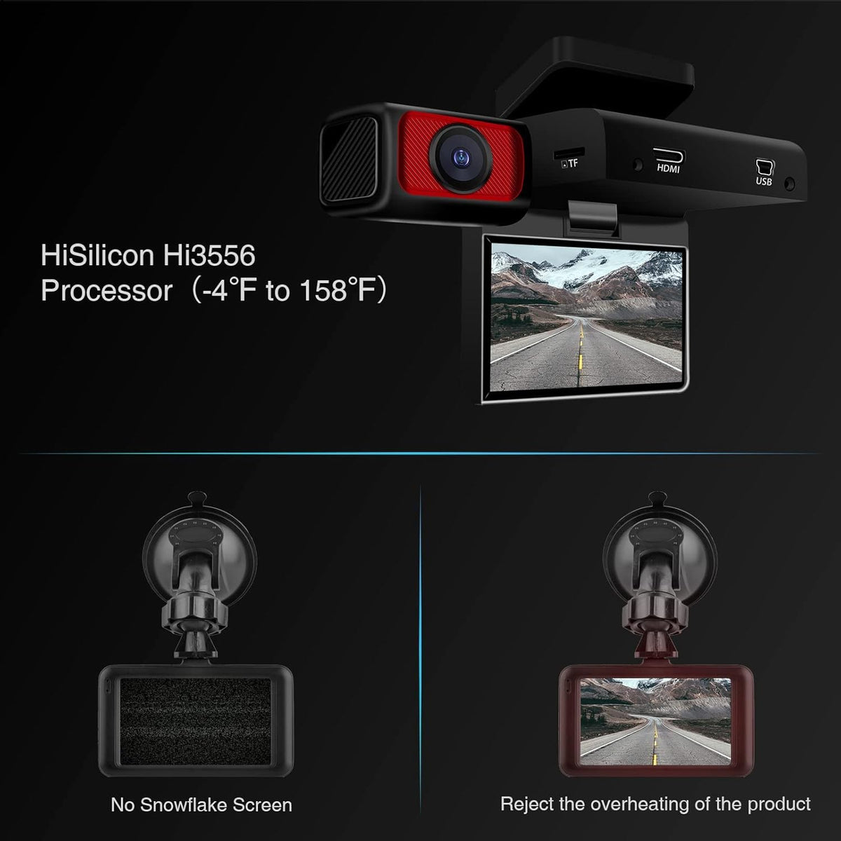 2.5K Dual Dash Camera with Night Vision H168468