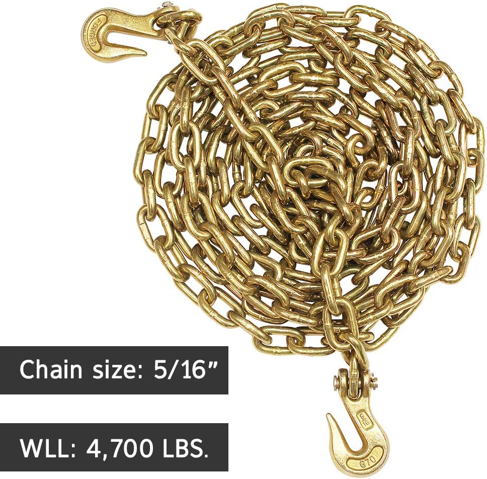 68 Pieces 5/16 Inch Grade 70 Chain Flatbed Tie Down Kit N70291