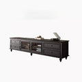 Black Solid Wood TV Stand (200X40X55CM) W760206