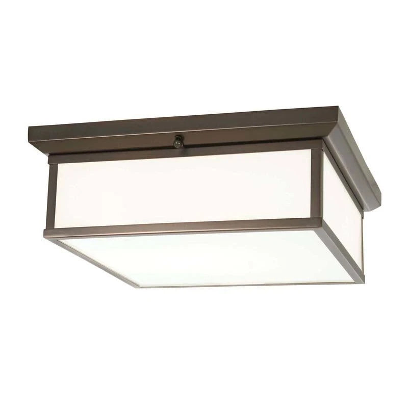 2 Light Chrome Flush Mount F155