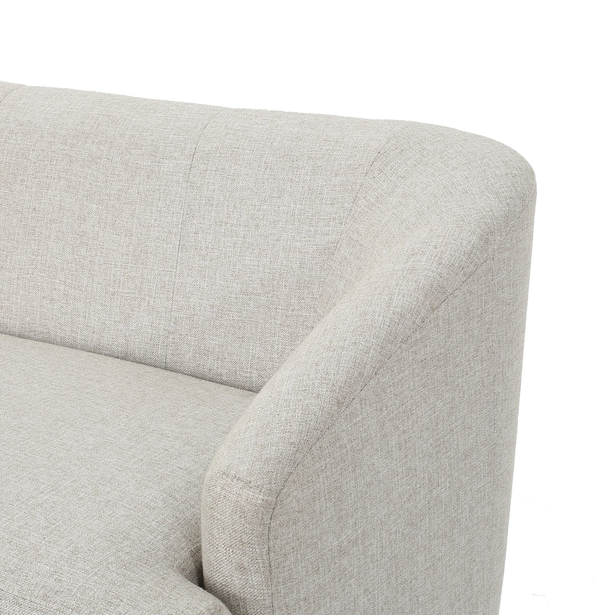 Beige Fabric Loveseat L8319
