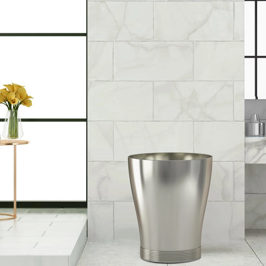 Metal Trash Can Wastebasket D5093
