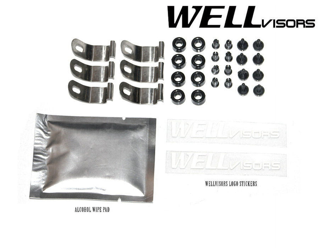Side Window Visors Rain Guards for Jeep Wrangler JK 2 Door C693