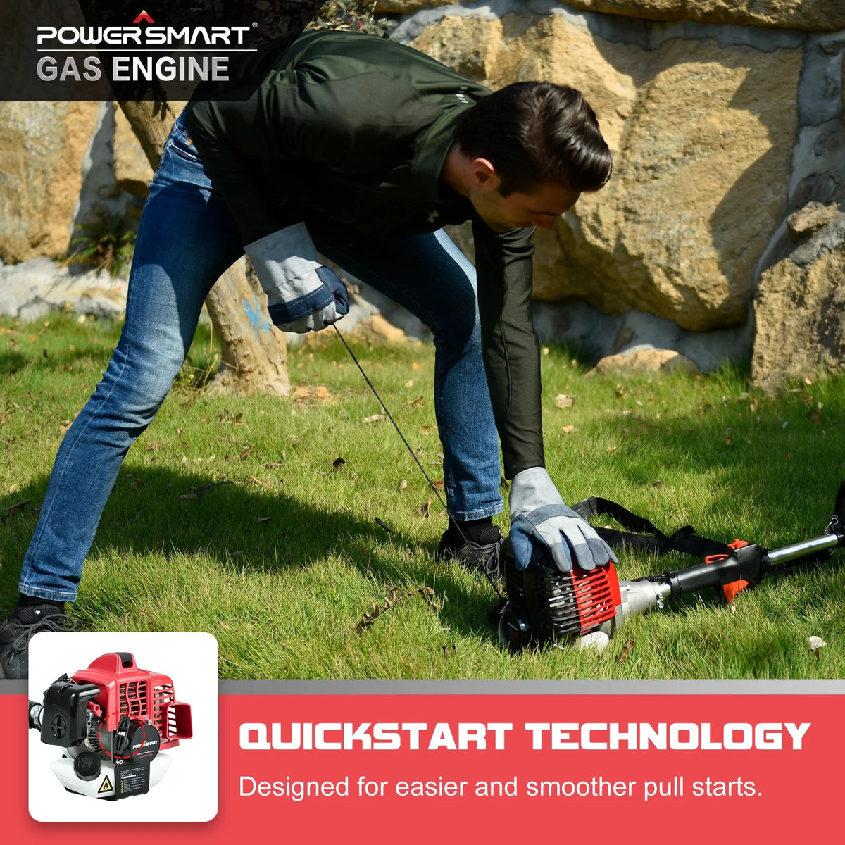 2-Cycle 25.4cc Straight Shaft Gas String Trimmer and Brush Cutter K85603