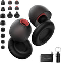 Ear Plugs for Sleeping Noise Reduction Reuseable Black Red 7 Pair P875