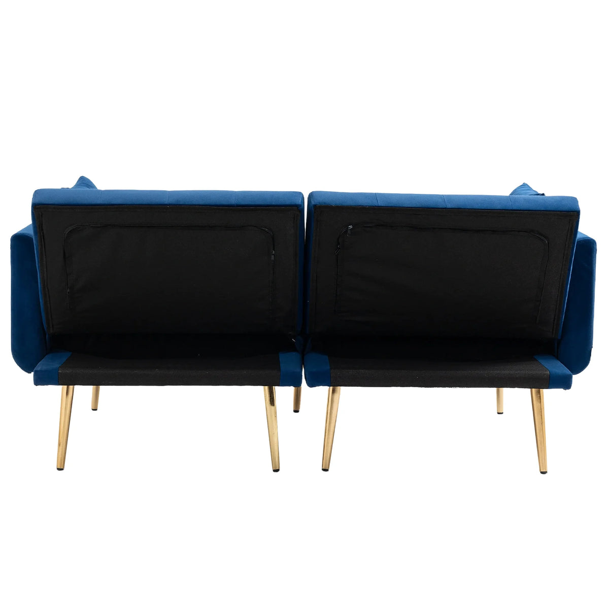 Blue Velvet Sofa Loveseat Set Z7943