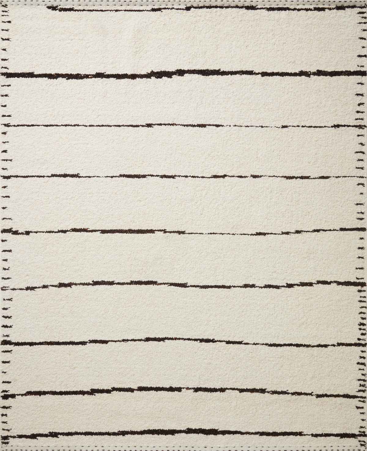 Ivory Black 4'0 x 6'0 Rug Z439