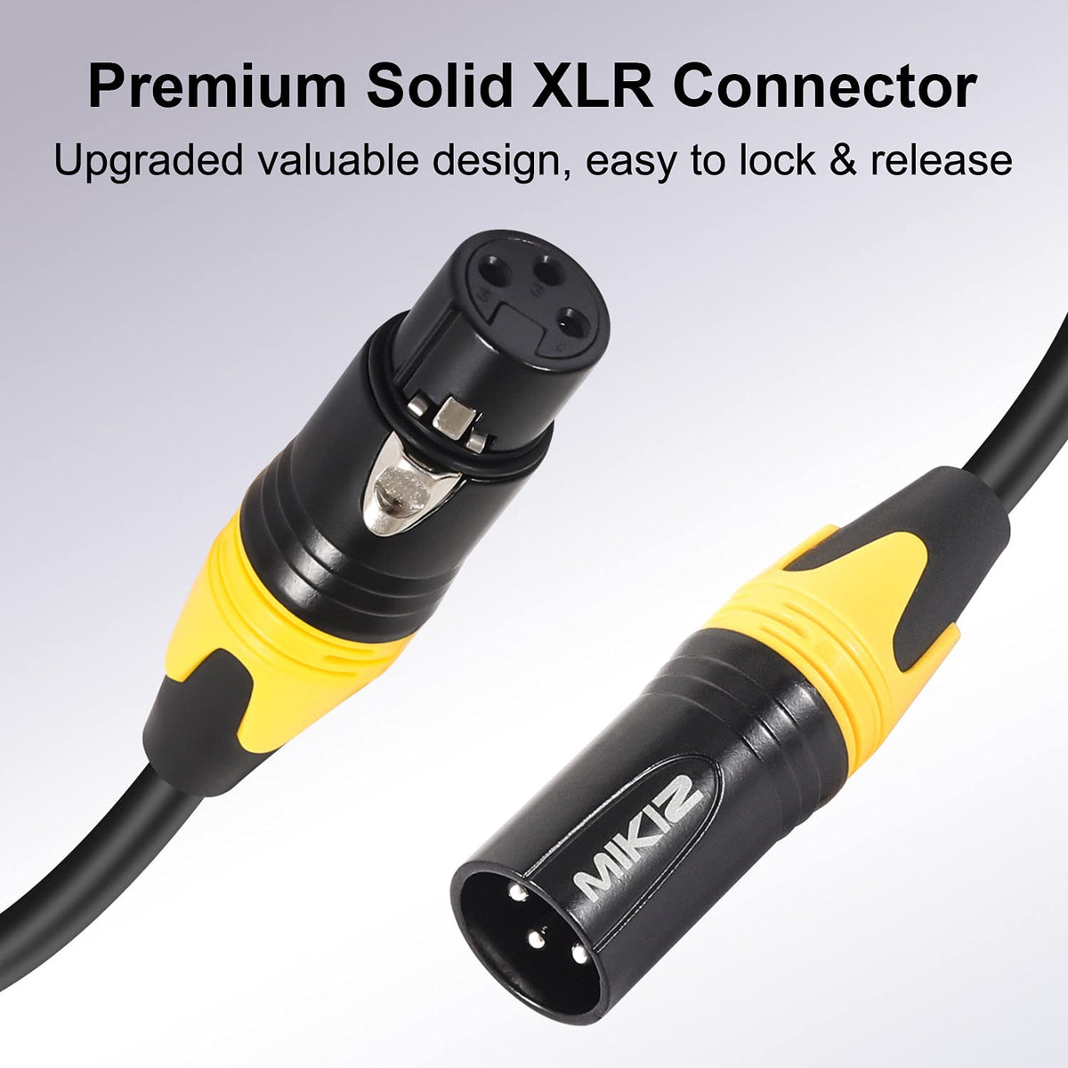 25ft 4 Pack XLR Microphone Cables N496