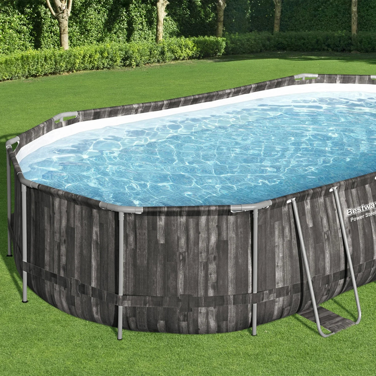 20' x 12' x 48 Oval Above Ground Swimming Pool Set Q34463