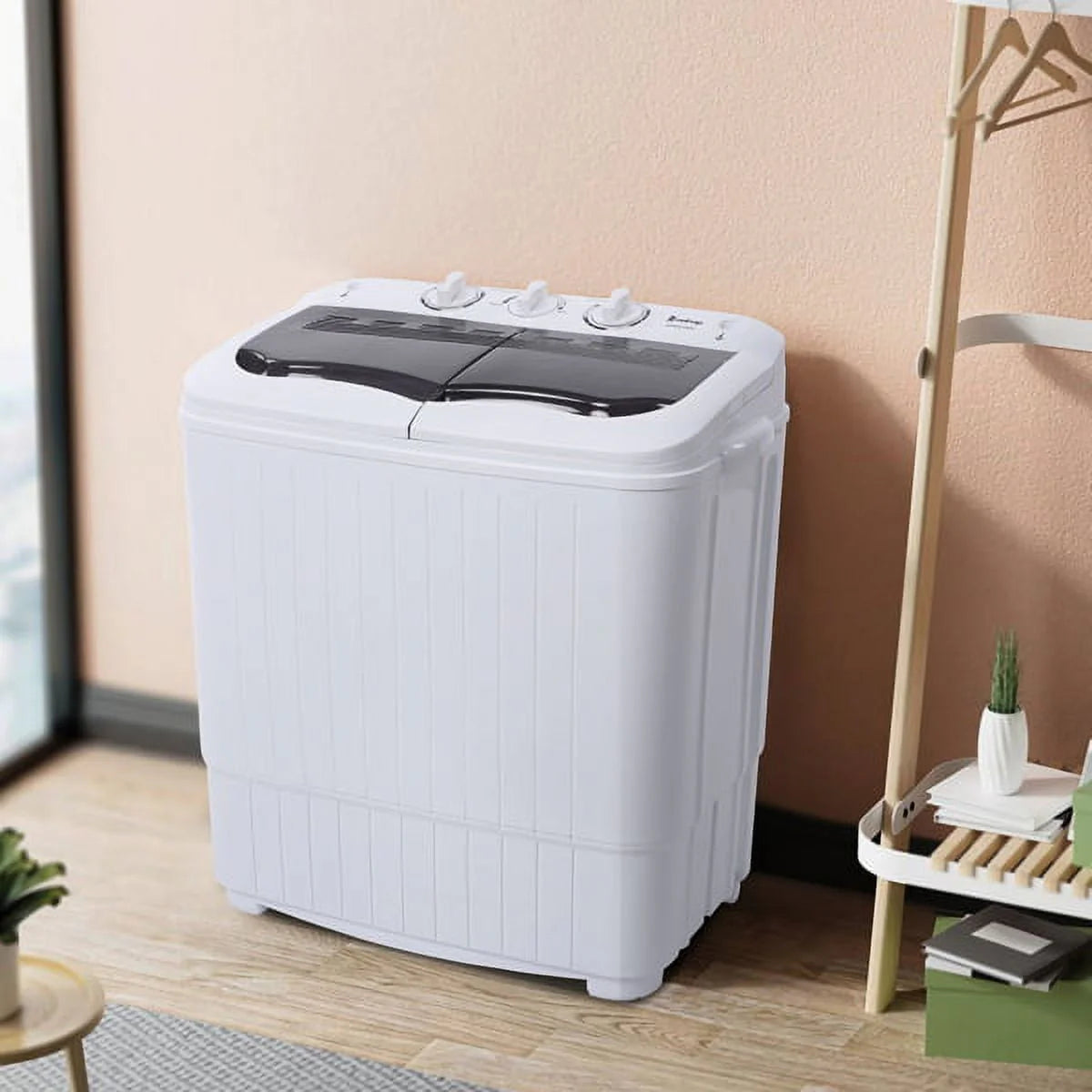 Portable 14.3lbs Washing Machine with Drain Pump T873842
