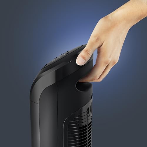 Pedestal Fan, 65 Inches, Ultra Quiet, Oscillating, Portable, 3 Speeds, Digital Control, Black Y757153