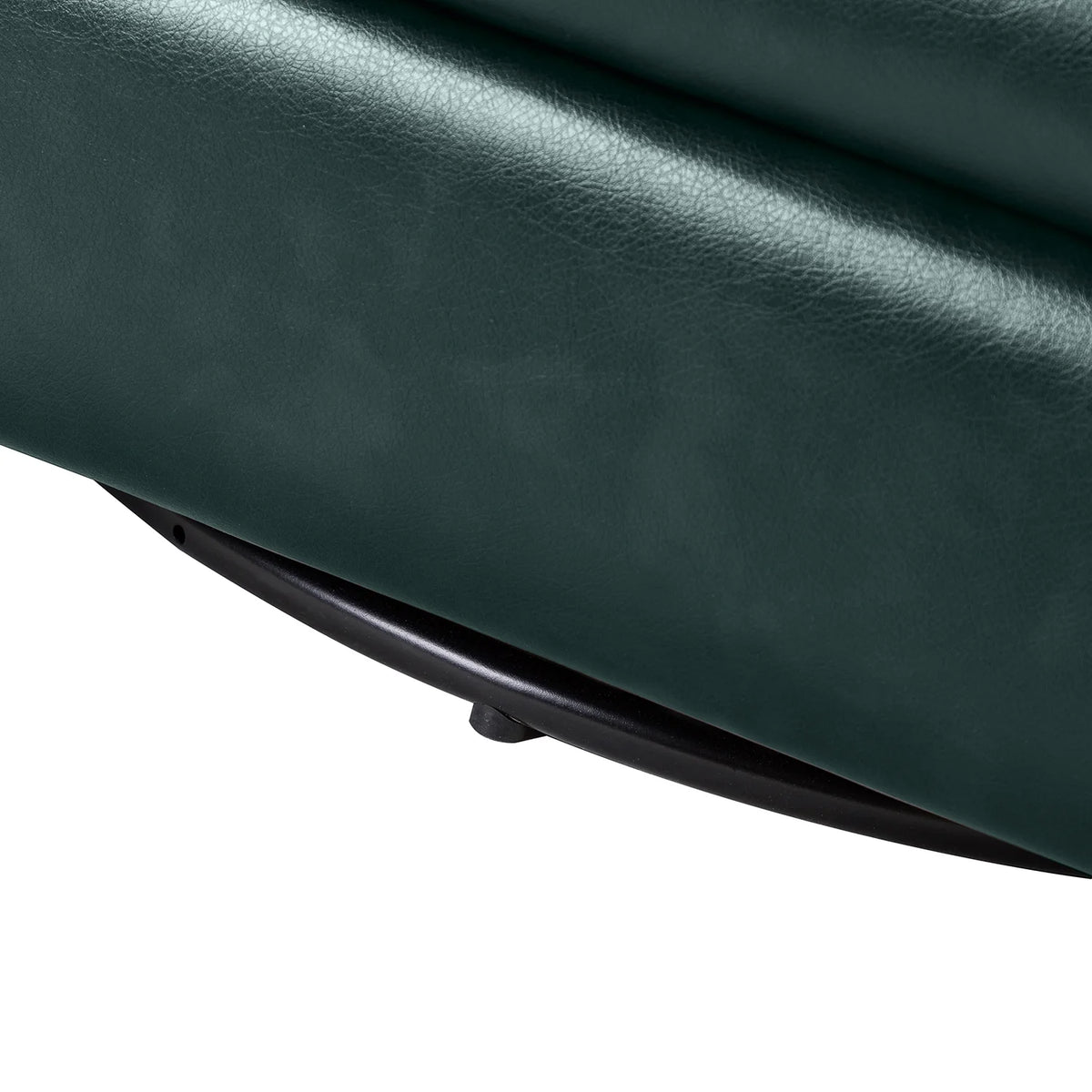 Green Faux Leather Swivel Accent Chair Set of 2 F38815