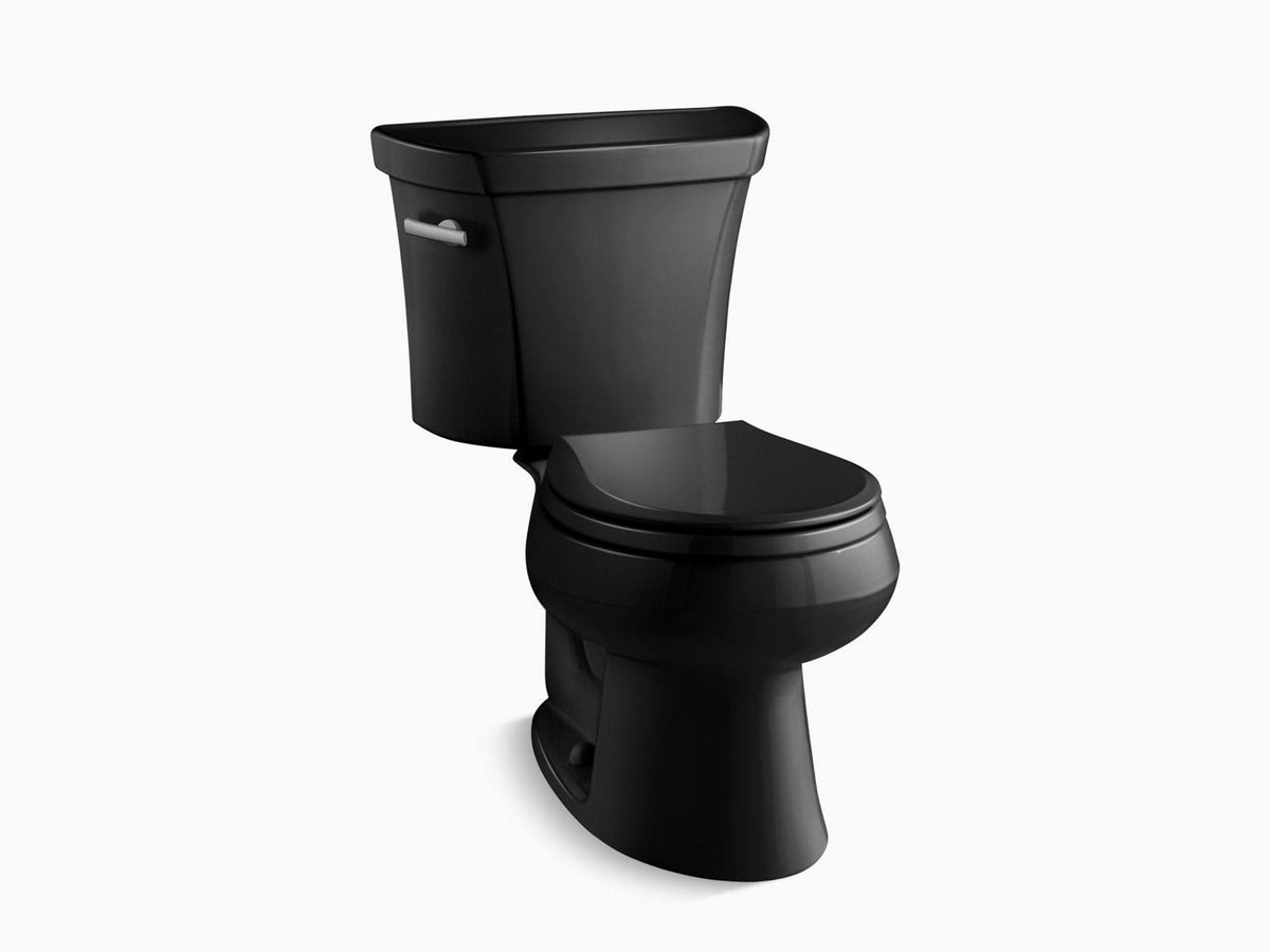 Black Round-Front Toilet U2265