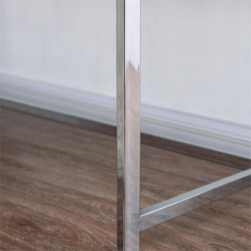 White Wood 2 Drawer Writing Desk with USB J9482