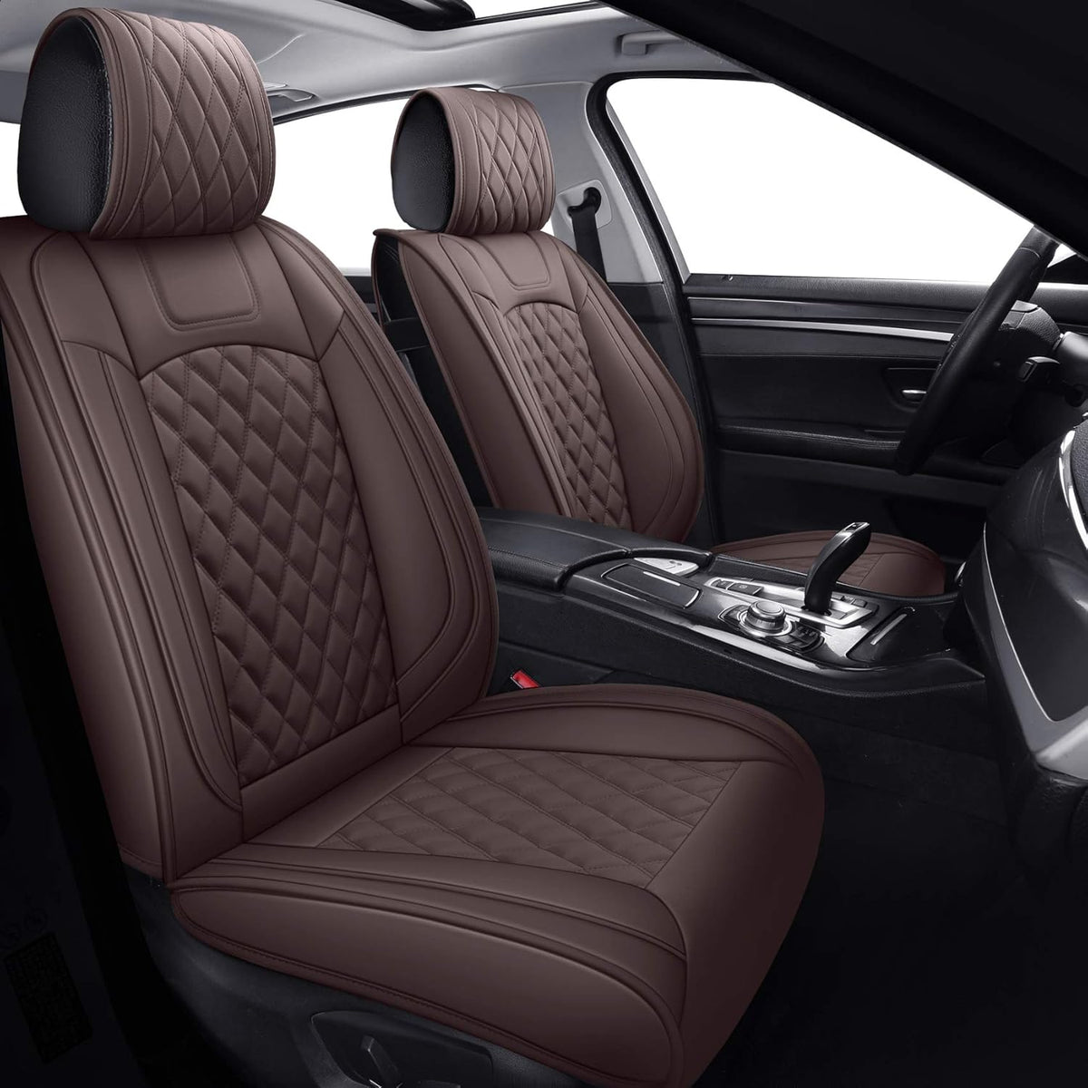 Waterproof Faux Leather Full Set Car Seat Covers B90798