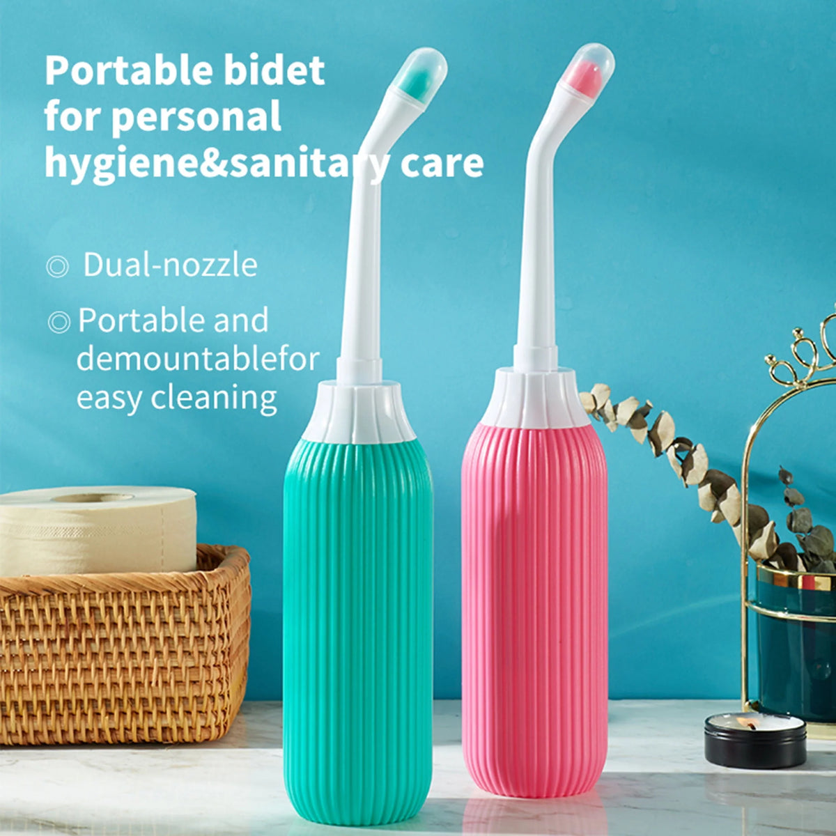 2 Pack Portable Travel Bidet Bottle with Travel Bag X515