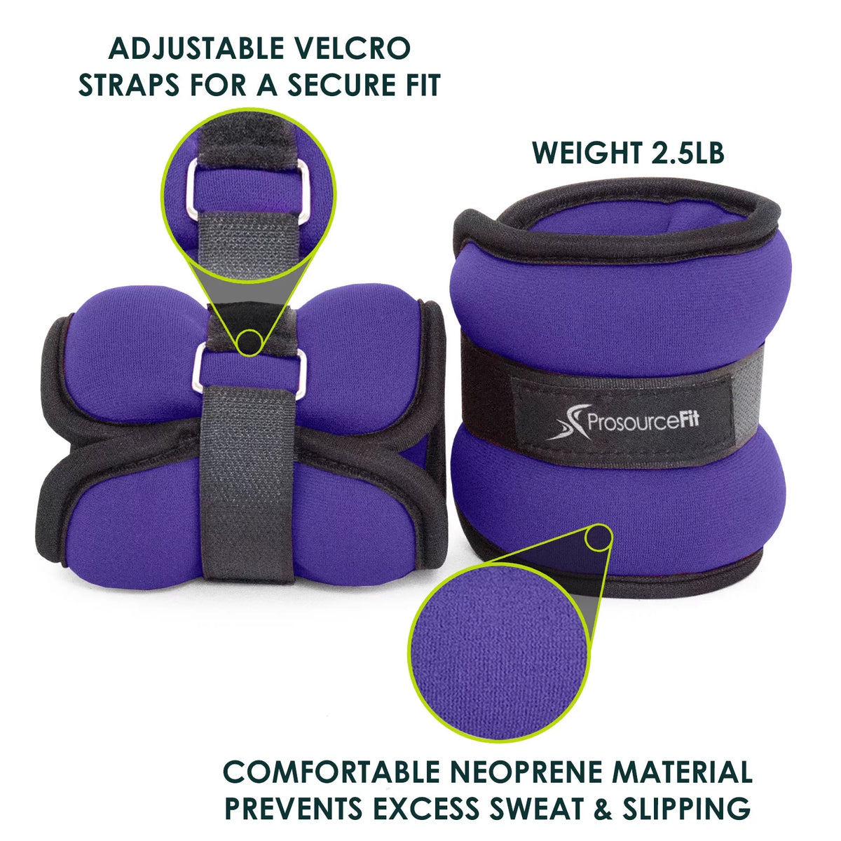 Ankle Weights 2.5 Set of 2 Purple A12554