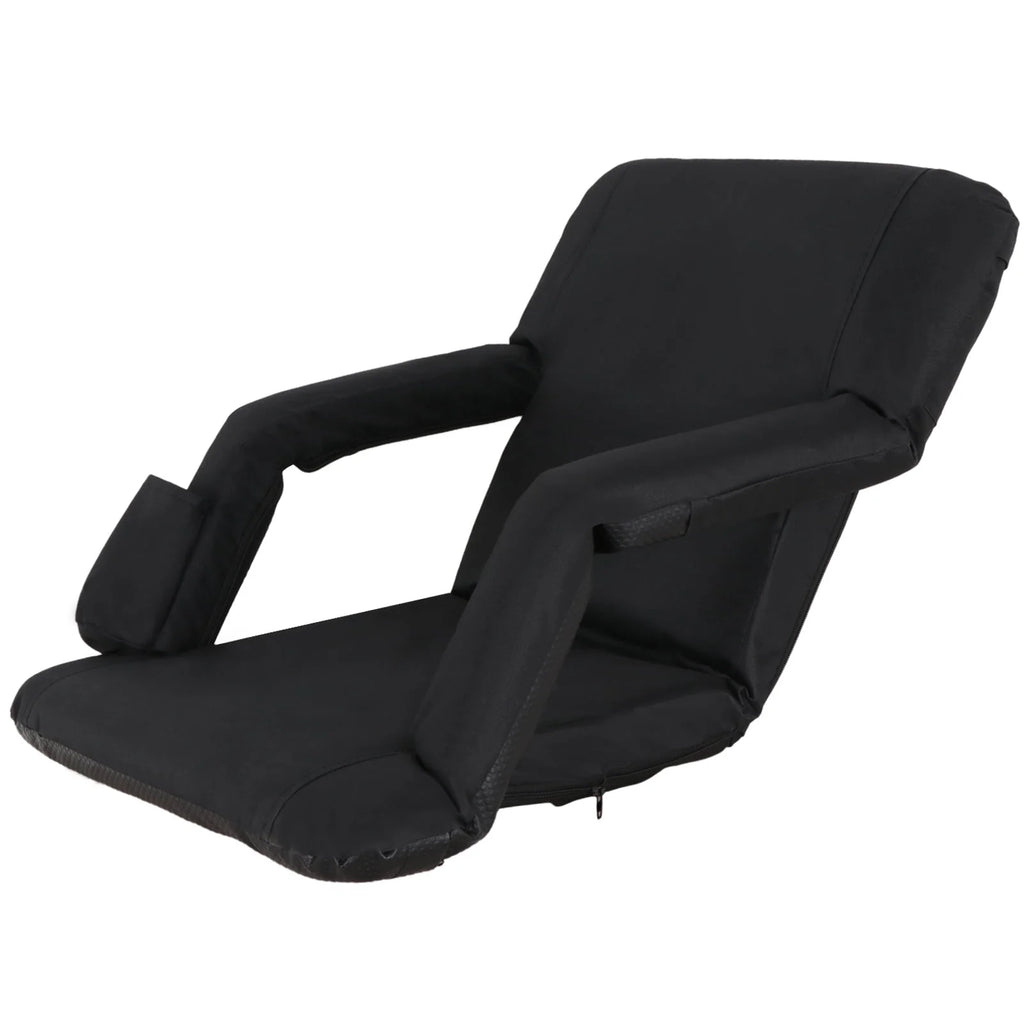 Black Reclining Stadium Seat Chair B9201