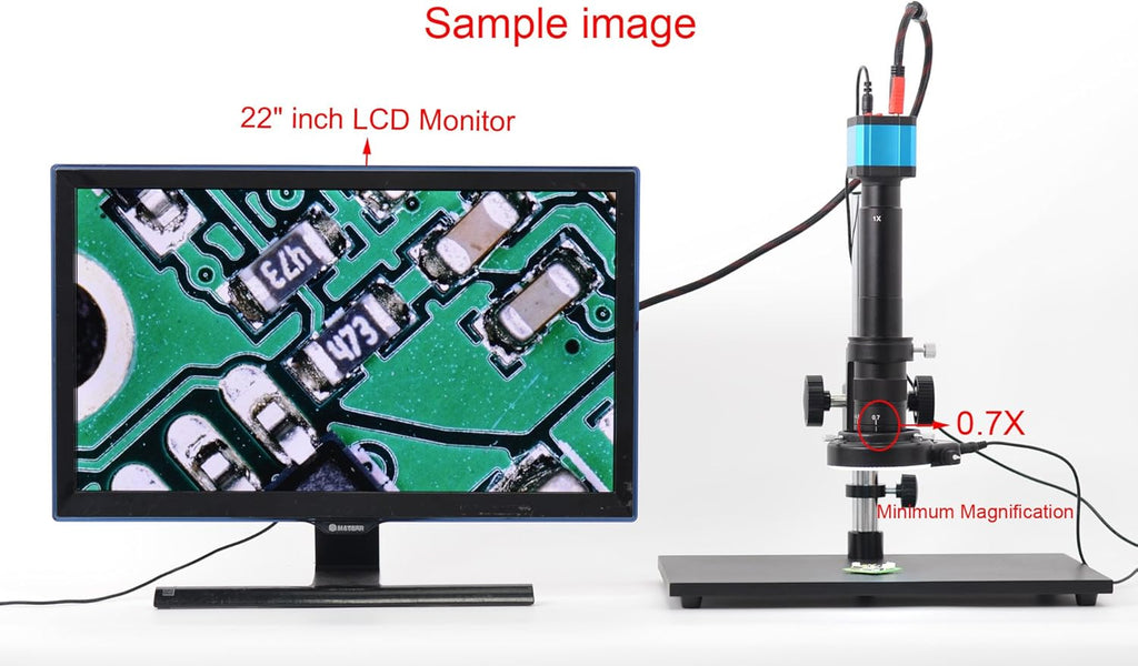 14MP HDMI USB Digital Industry Video Microscope Camera Set with C-Mount Lens B9921