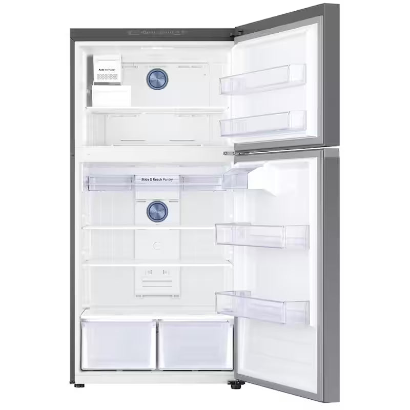 33 in. 21 cu. ft. Top Freezer Refrigerator with Ice Maker in Stainless Steel A320