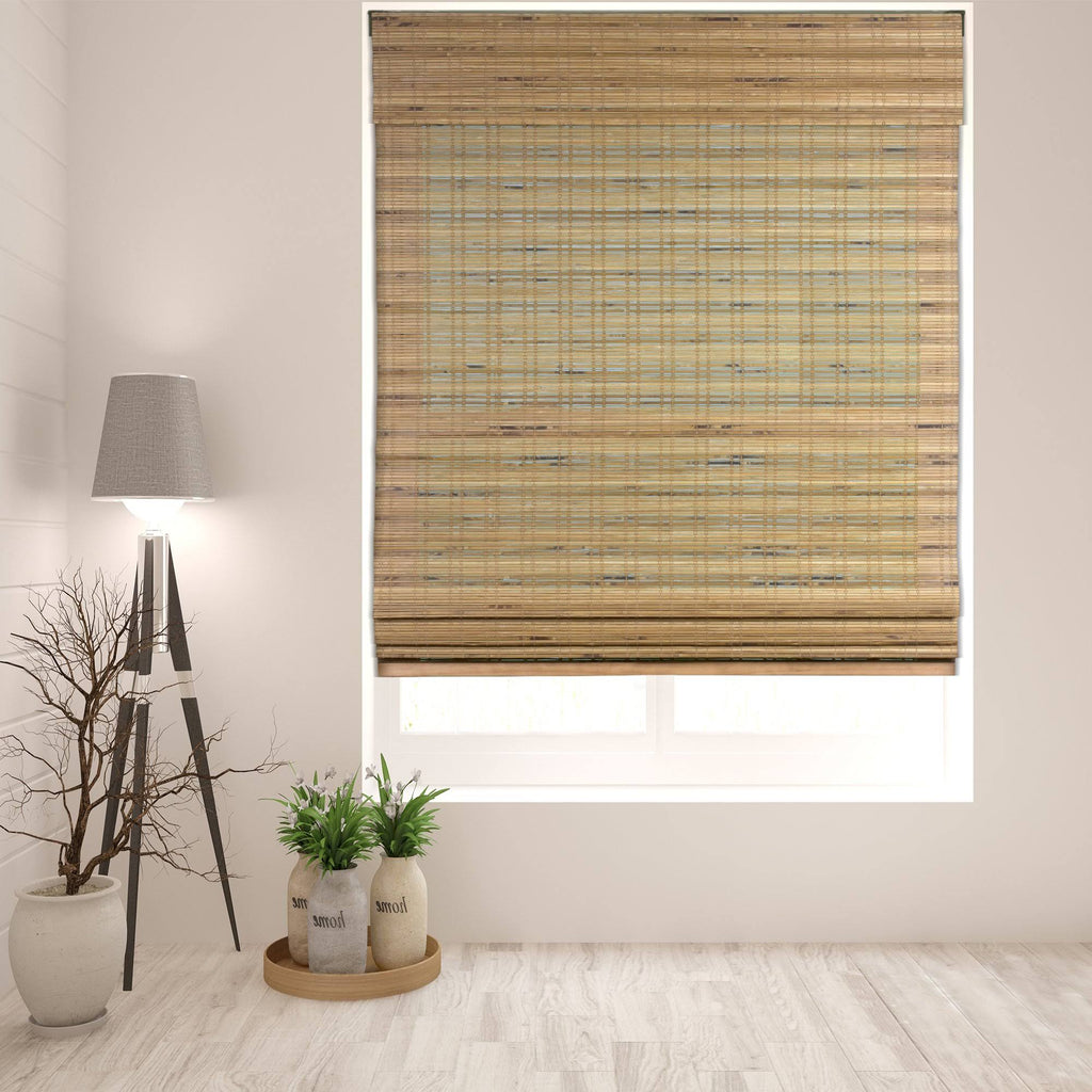 Cordless Bamboo Roman Shade 33.5 inch x 60 inch Q544