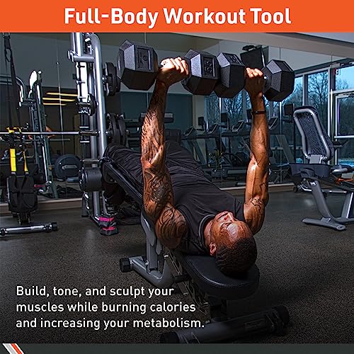 Pair Rubber Encased Hex Dumbbell H9472
