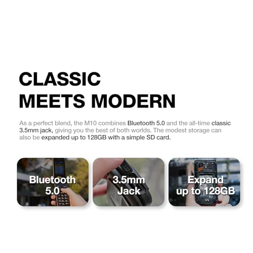 Rugged Basic Flip Phone, 4G Feature Cell Phone, Waterproof & Drop-Proof, SOS Button, Speed Dial, 98dB Speaker, Large Fonts & Big Buttons K509525