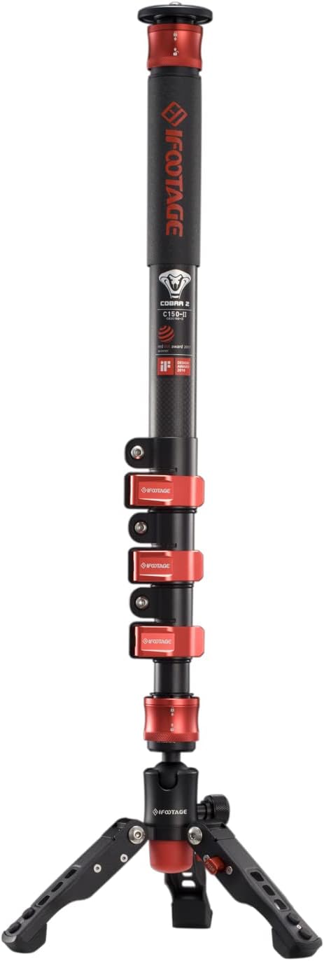 59 Carbon Fiber Video Monopod with Feet W18227