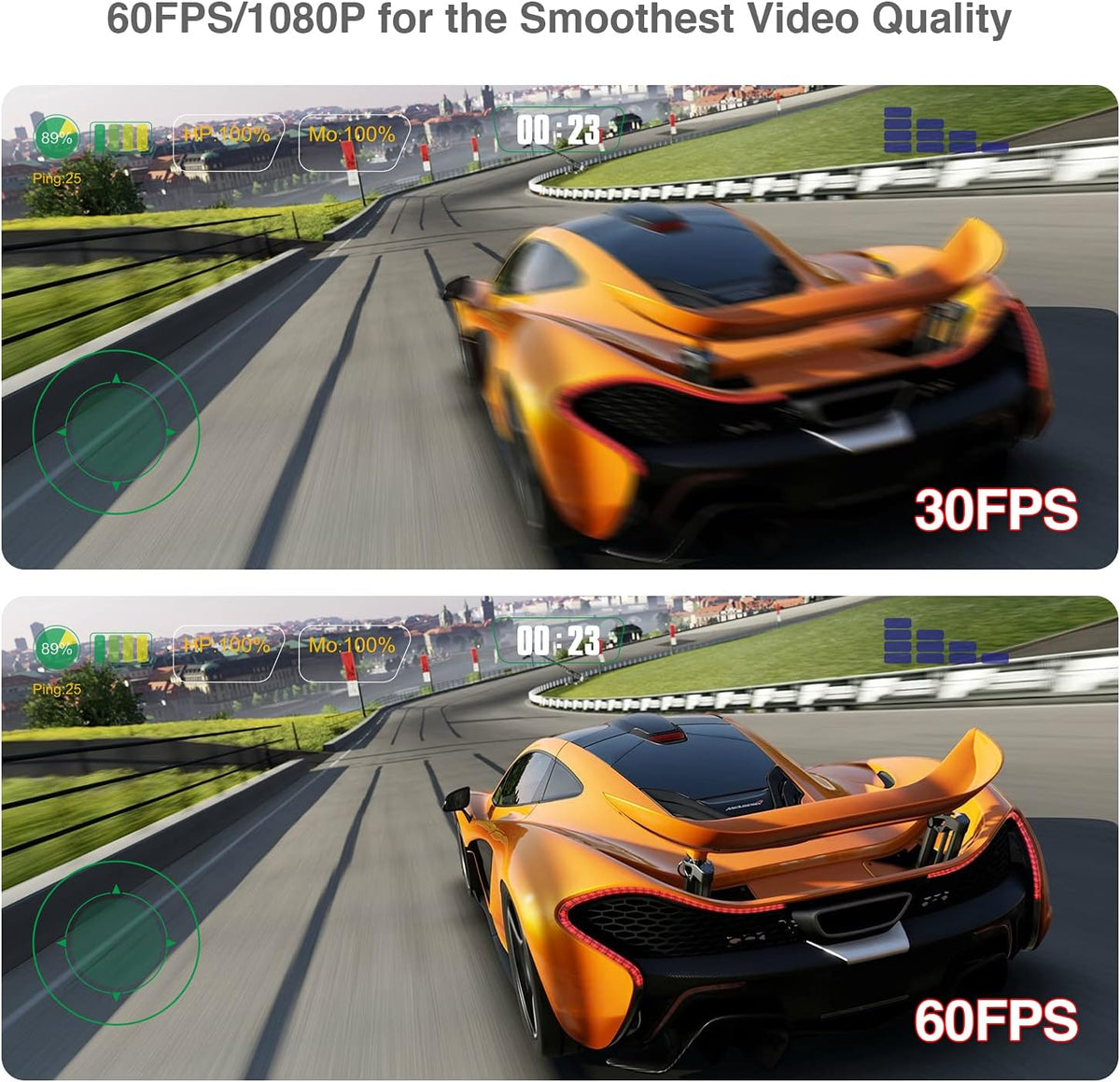 2K QHD AutoFocus Webcam, 1080P 60FPS Zoomable Streaming Web Camera, HDR, Dual Noise Cancelling Microphones, Cover Slide & Tripod, Pack of 2 O44242