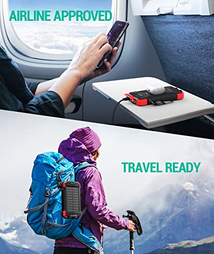 10,000mAh Solar Power Bank with Wireless Charging S221