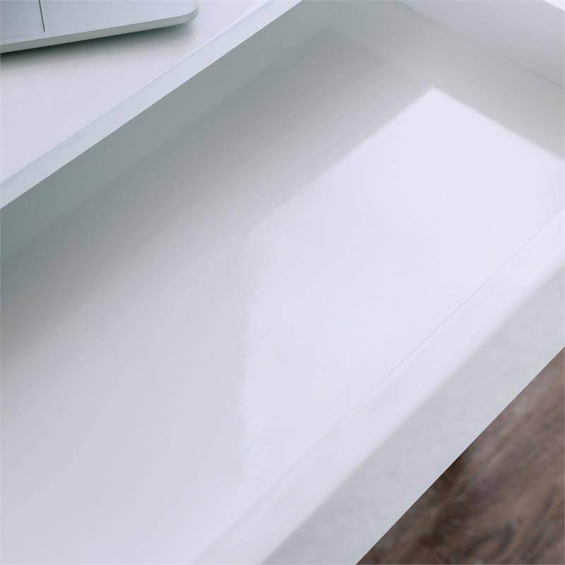 White Wood 2 Drawer Writing Desk with USB J9482
