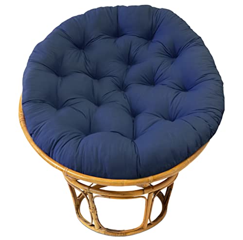 Black 100% Cotton Duck Fabric Papasan Chair Cushion A118