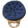 Black 100% Cotton Duck Fabric Papasan Chair Cushion A118