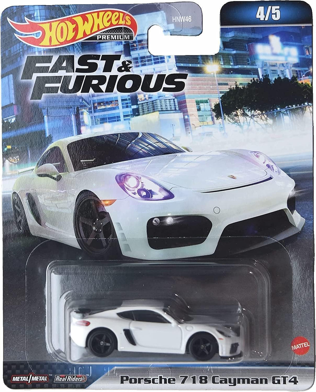 White Hot Wheels Porsche 718 Cayman GT4 S63816