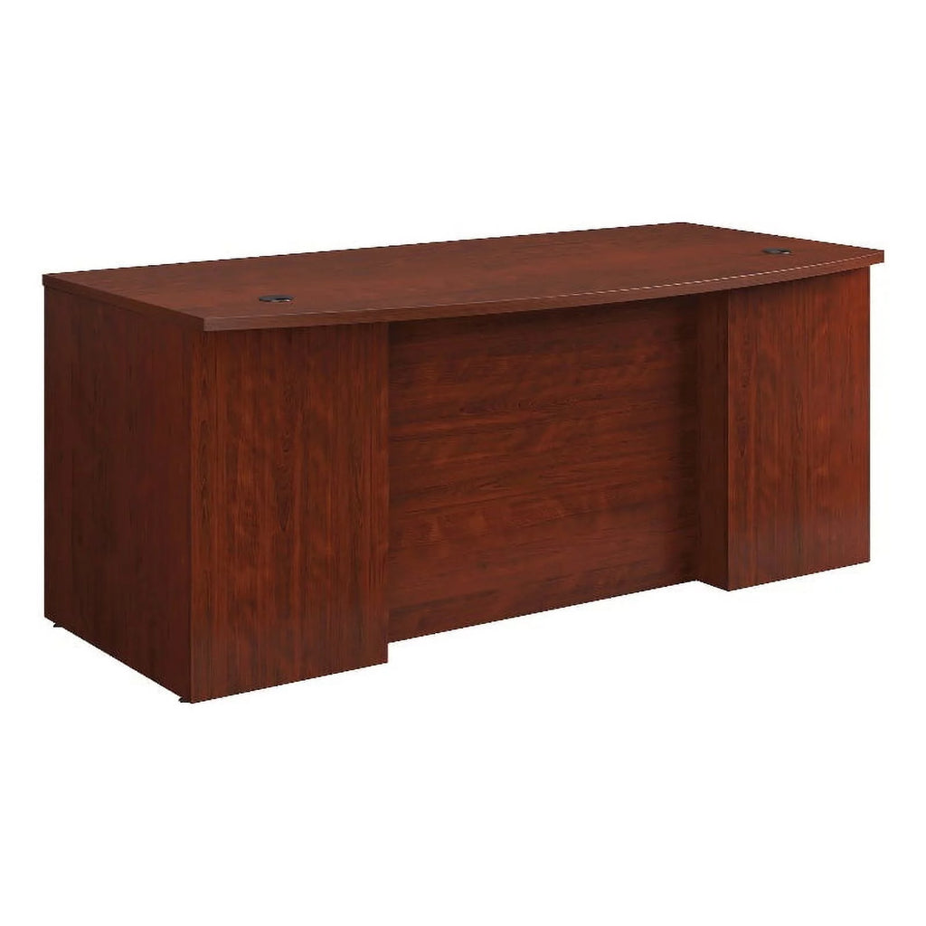 72" x 36" Bowfront Executive Desk in Classic Cherry U14213