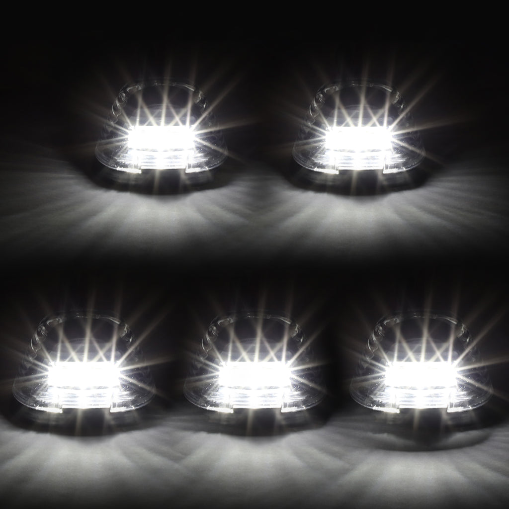 5 X LED Cab Roof Top Lights with Wiring Harness K199