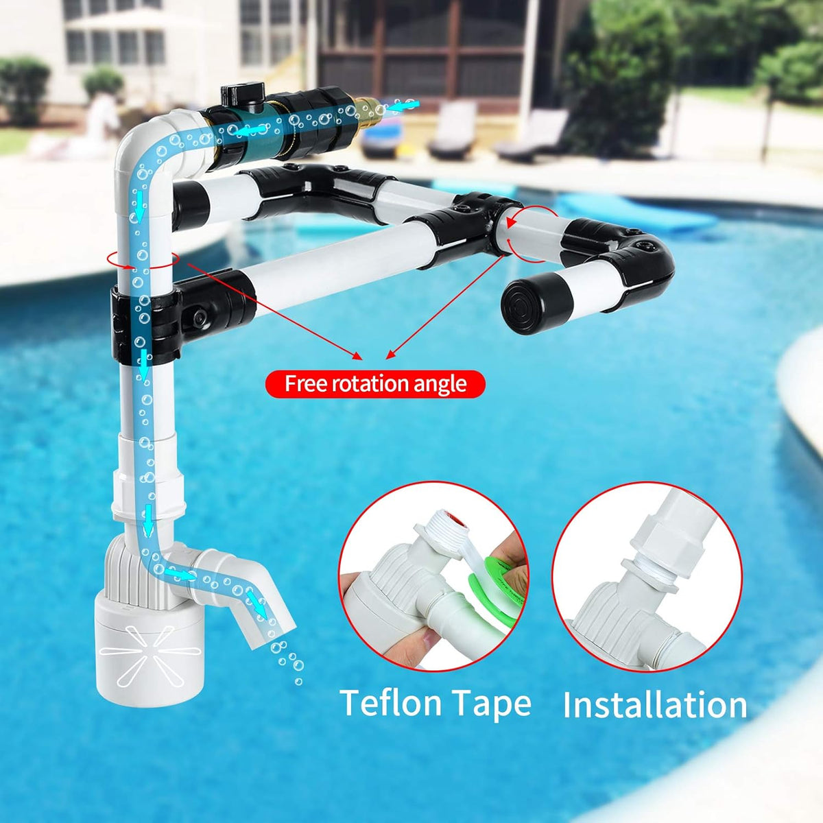 Pool Water Leveler with 3/4'' Hose Connector, Pack of 2 S1359