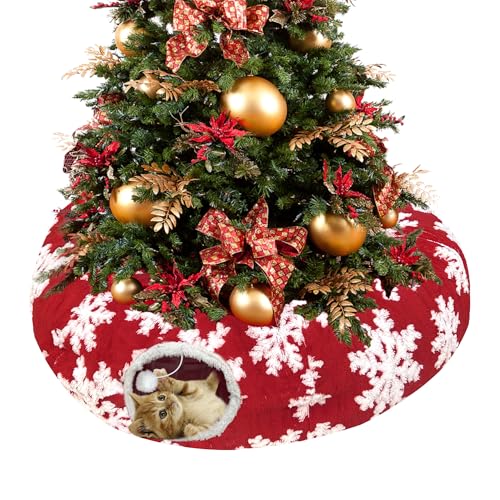 Christmas Snowflake Print Cat Tunnel K22652