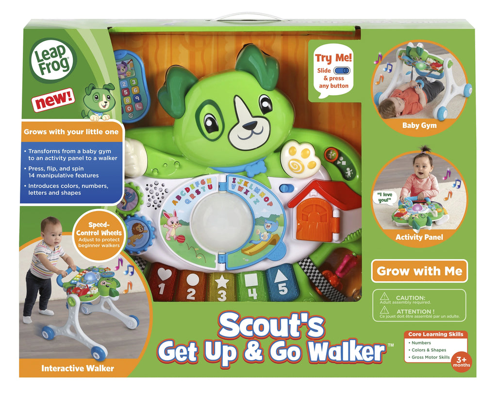 Green 3-in-1 Baby Walker Gym Floor Play Toy E8010