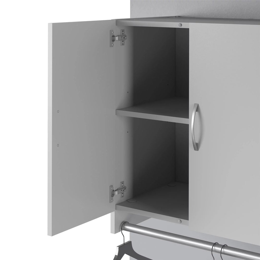 2 Door Wall Storage Cabinet with Hanging Rod Q14259