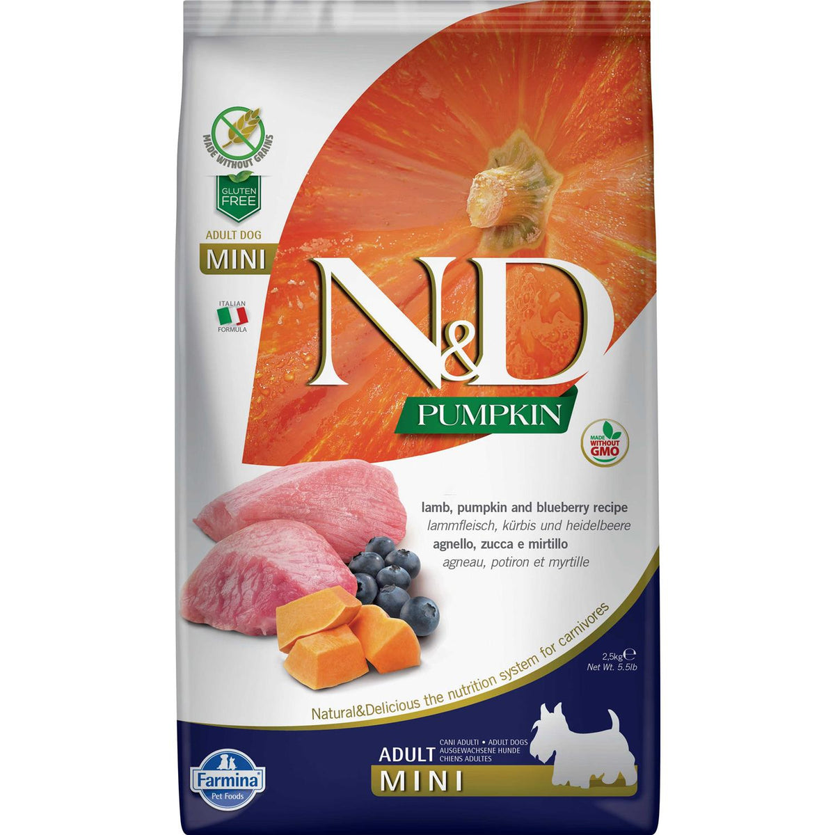 Pumpkin Lamb & Blueberry Mini Dog Dry Food N59228