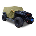 Green Car Cover for Jeep Wrangler Hardtop 2 Door Y1469