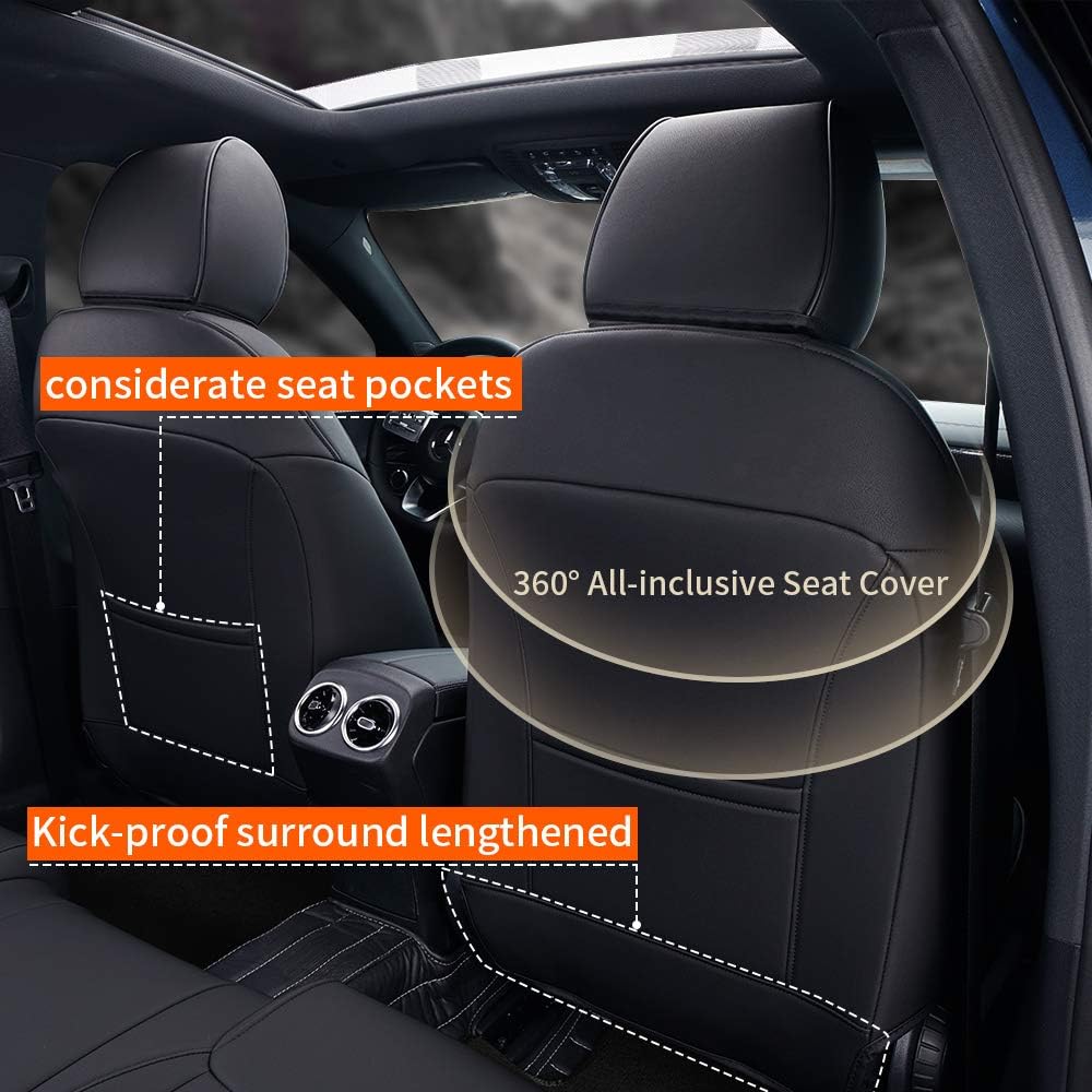 Black Full Set Car Seat Cover P788