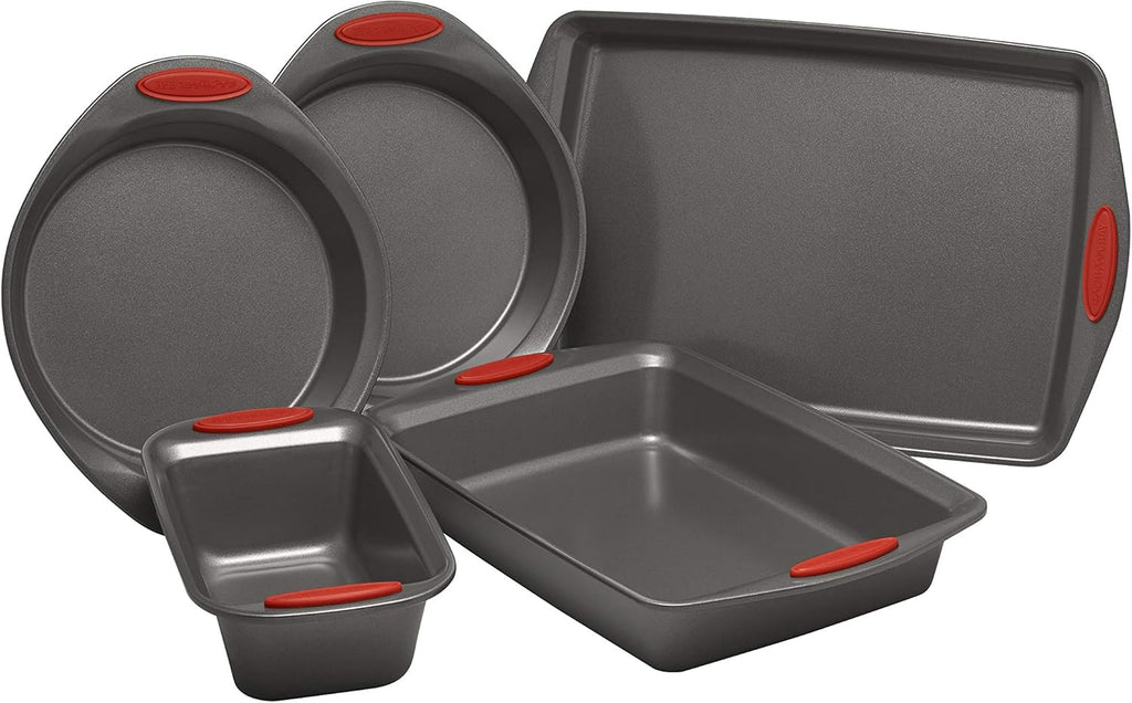5 Piece Nonstick Bakeware Set with Bread Pan, Baking Pans and Cake Pans C424