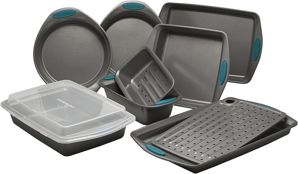 5 Piece Nonstick Bakeware Set with Bread Pan, Baking Pans and Cake Pans C424